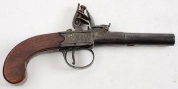 A late 18th century flintlock pistol by Knubley, London:,