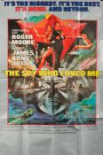 A British cinema film poster for 'The Spy Who Loved Me' (1977): 152 x 101cm.