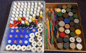 Tamiya, Model Colour, Game Colour and AK Interactive: a large selection of acrylic paints,