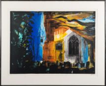 * John Piper [1903-1992]- Long Sutton, Lincolnshire,:- screenprint in colours,