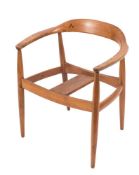 After Hans Wenger (1914-2000) a Danish teak 'The Chair':,