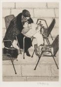 * Wilfred R E Fairclough [1907-1996]- Venice - The Rose and The Writ,:- etching,