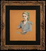 * Percy Wyndham Lewis [1882-1957]- Anne; half-length portrait,