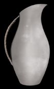A modernist Mexican sterling silver jug, stamped Fabian, Sterling 0.