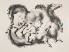 *Hans Erni [1909-2015]- Ronde de Chevaux,:- lithograph,