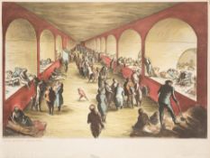 Edward Ardizzone [1900-1979]- Shelter Scene, 1941,