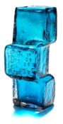 James Powell & Sons (Whitefriars) 'drunken bricklayer' vase: after the original by Geoffrey Baxter,