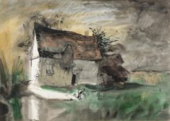 * John Piper [1903-1992]- Variation on a mid-19th Century engraving, 1982:- signed bottom left,