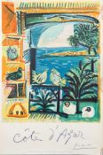 A Henri Deschamps, Cote d'Azur Picasso, exhibition poster,:-published by the French Government,