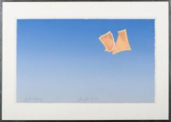 * Joe Goode [b.1937]- Untitled,:- lithograph, signed and dated '71 artist's proof, 35.5 x 58.5cm.