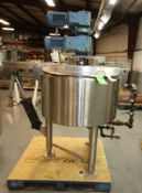 Cherry Burrel Aprox. 75 Gal Hinged Lid S/S Processor / Kettle, SN E-458-90, with Dual Motion