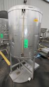 Aprox. 200 Gal. Cone Bottom S/S Tank with Hinged Lid, with Partial Hinged Lid, 2
