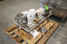 2013 Alpha Laval 5 hp Positive Displacement Pump, Pump Type:  SRU47079/LS, S/N 896325, 2-1/2