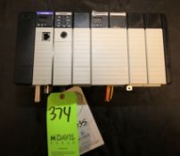 Allen Bradley 7 Slot Control Logix PLC Rack, Chassis CAT #1756-PSCA2, Series A, with Logix 5561