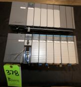 Allen Bradley SLC 500, 7 Slot PLC Racks, Chassis CAT #1746-P2, Series C, with SLC 5/04 CPU,
