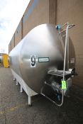 Cherry Burrell 5,000 Gal. S/S Horizontal Single Wall Tank, M/N HC, Equipped with Horizontal