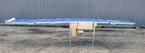 Plastic motorized belt conveyor, 24