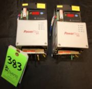 Allen Bradley Powerflex 40 - 2 hp VFD's, Cat. No. 22D-D4P0N104, Series A, 380-480V 3 Phase, (W1044)
