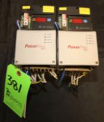 Allen Bradley Powerflex 40 - 2 hp VFD's, Cat. No. 22D-D4P0N104, Series A, 380-480V 3 Phase, (W1042)