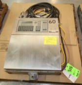 Videojet Inkjet Coder, Model EXCEL 2000 Opaque, S/N 020150021WD, Single Phase, with Head (W991)
