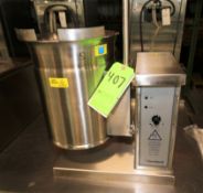 2010 Cleveland Electric 3 gallon Tabletop 2/3 Steam Jacketed S/S Kettle, Model KET-3-T, SN