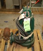New Zoeller 1 hp Submersible Sewage/Waste Pump, Model BA611-A, S/N 16113, 575V 3 Phase, 1750 rpm (