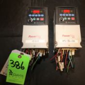 Allen Bradley Powerflex 40 - 3 hp VFD's, Cat. No. 22B-D6P0N104, Series A, 380-480V 3 Phase, (W1047)