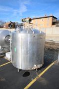 Aprox. 2,000 Gal. Dome Top S/S Processor, with Bottom & Side Scrape Surface Agitator, 3/1.5 hp