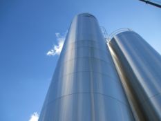 Walker 40,000 Gal. Insulated Silo, M/N VSHT/304 S.S., S/N SPG-23003, with S/S Exterior, Horizontal A