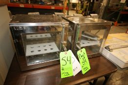 Bockel S/S Hot Boxes, with Clear Glass Front, Interanl Dims.: Aprox. 10