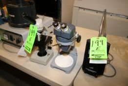 Lot of (2) Stereo Star and Other Microscopes, with Fiber Optical Light