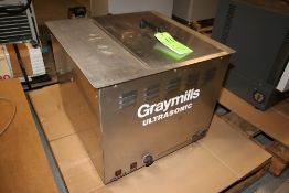 Graymills Ultrasonic S/S Water Bath, M/N 50-26-383-1, S/N 00409075, 120 Volts ***Located in MDG