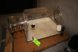 Plas Lab Glove Box, M/N 815-PGB, S/N 29001, 110 Volts, Enclosed Chamber Aprox. 31