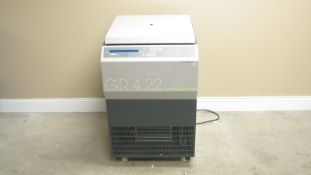 Jouan GR4-22 Refrigerated Floor Centrifuge with Lockable Lid, S/N 400010016 Max Load: 6.8kg @