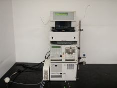 Varian ProStar HPLC consisting of Autosampler Model 410, Pump Model 210, UV-Vis Detector Model