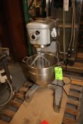 Hobart Mixer, M/N D-300, S/N 1062249, with S/S Mix Bowl and Whip Attachment, 115 Volts, 1/2 hp