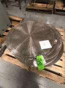 (5) S/S Kettle Screens / Lids, Approx. 36