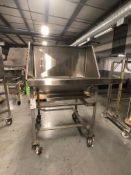 Portable S/S Dust Collector / Powder Hopper, Approximate Hopper Dims: 49