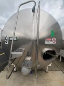 Cherry Burrell 5,000 Gal. S/S Horizontal Single Wall Tank, M/N HC, S/N 5000-HC-63-421 Equipped