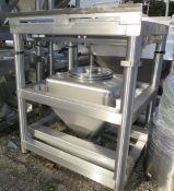 Tote Inc 10 CFT Bin.  75 Gallon Capacity, Stainless Steel.  32