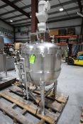 Groen 316 S/S 125 Gal. Kettle, M/N TA-125 SP, S/N 38565-1, Max. WP 90 PSI @ 388 F, MAWP 20 PSI