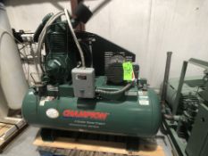 (Like New) Champion 15 hp 2 Cylinder Tank Mounted 2 - Stage Air Compressor, Model CASRSA31 /