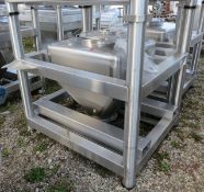 Tote Inc 10 CFT Bin.  75 Gallon Capacity, Stainless Steel.  32