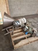 Centrifugal Pumps, 1-with Electric Motor and 1-with Hydraulic Motor, with S/S Funnel