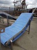 S/S Incline Flight Conveyor, Hydraulically Operated