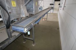 S/S Conveyor, with Top Mounted Spray Down Section, Aprox. 35' L x 16