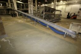 S/S Incline Conveyor, Aprox. 40' L x 28
