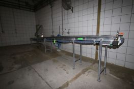 S/S Conveyor with S/S Walls, Aprox. 23' L x 16