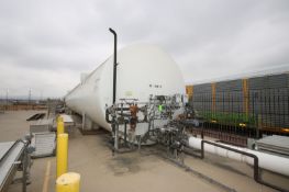 50,000 Gal. Horizontal Liquid Nitrogen Tank, Tank I.D.: TK-10870, Aprox. 70' L, Includes