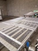 S/S Wire Transfer Conveyor, Mounted on S/S Frame